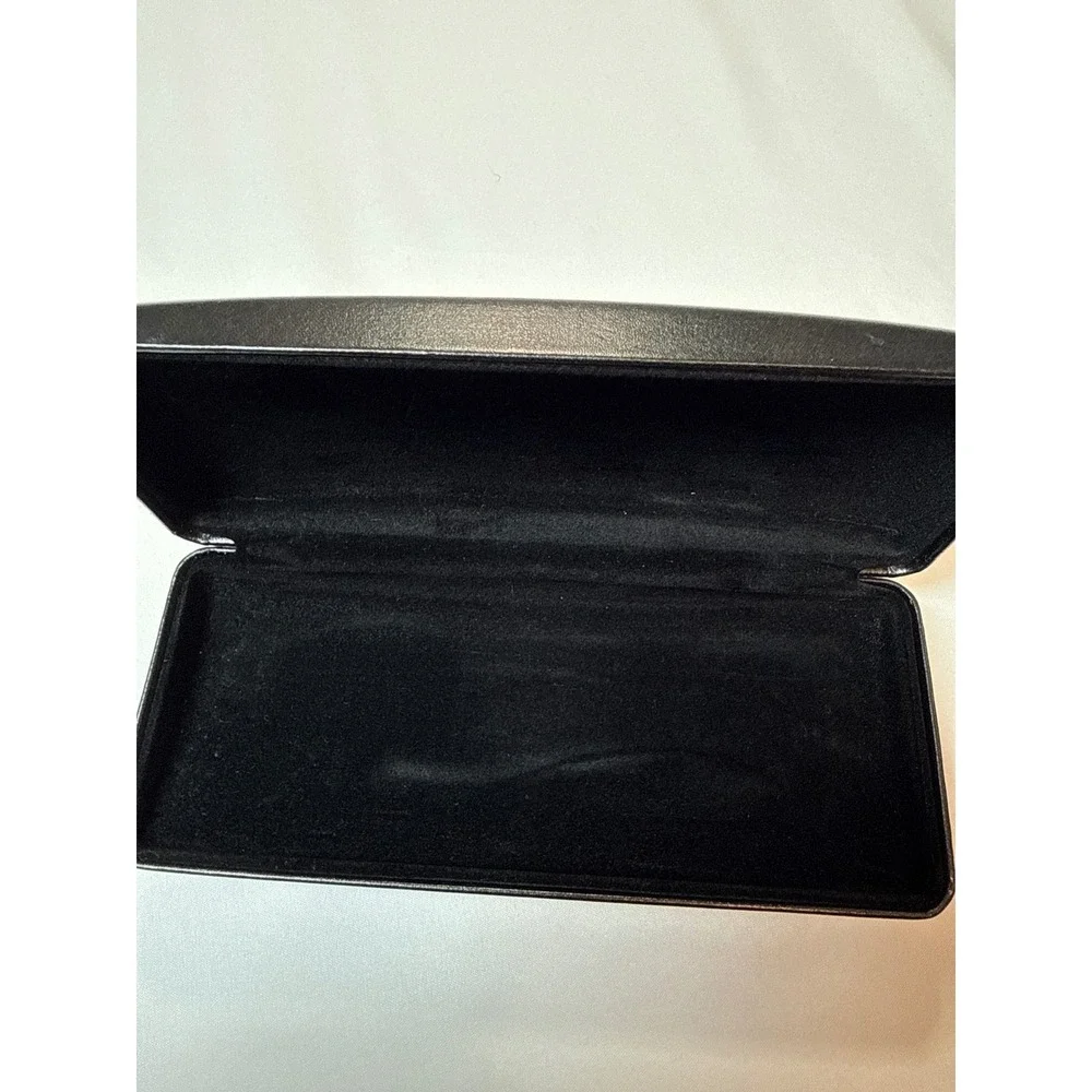 Versace Black Hard Shell Sunglasses Case Gold Logo Eyewear Protector Luxury